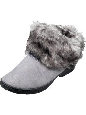 Cozy Women's Recycled Microsuede Boot Slippers with Memory Foam Comfort